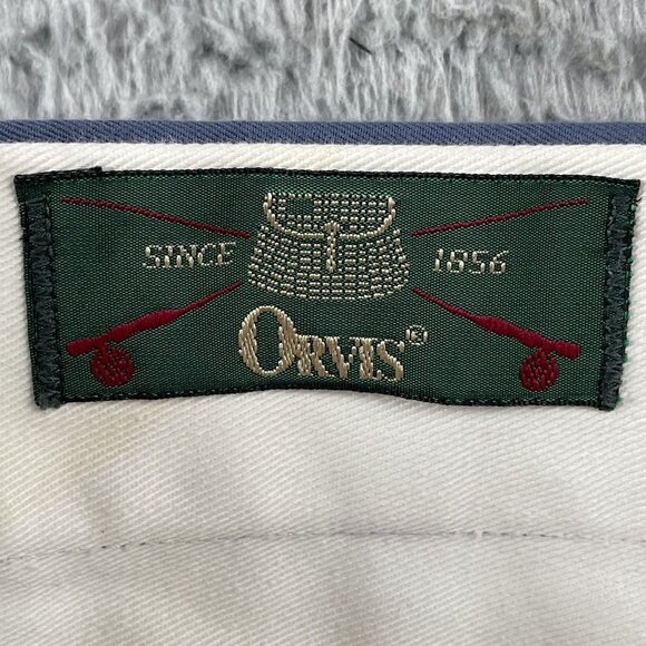 VTG Orvis Dress Pants Mens 38x30 Blue Formal Office Preppy Pleated - Picture 3 of 8